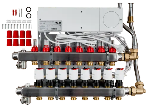 Wolf-Heizkreisverteiler-mit-Regler-CUC-8-Heizkreise-UF-Control-230V-2072448 gallery number 1